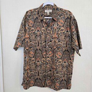 Vintage Tori Richard Honolulu Aloha Shirt Cotton Lawn Men's Size L #803
